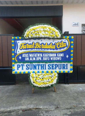 Papan Bunga Duka di Girian Permai
